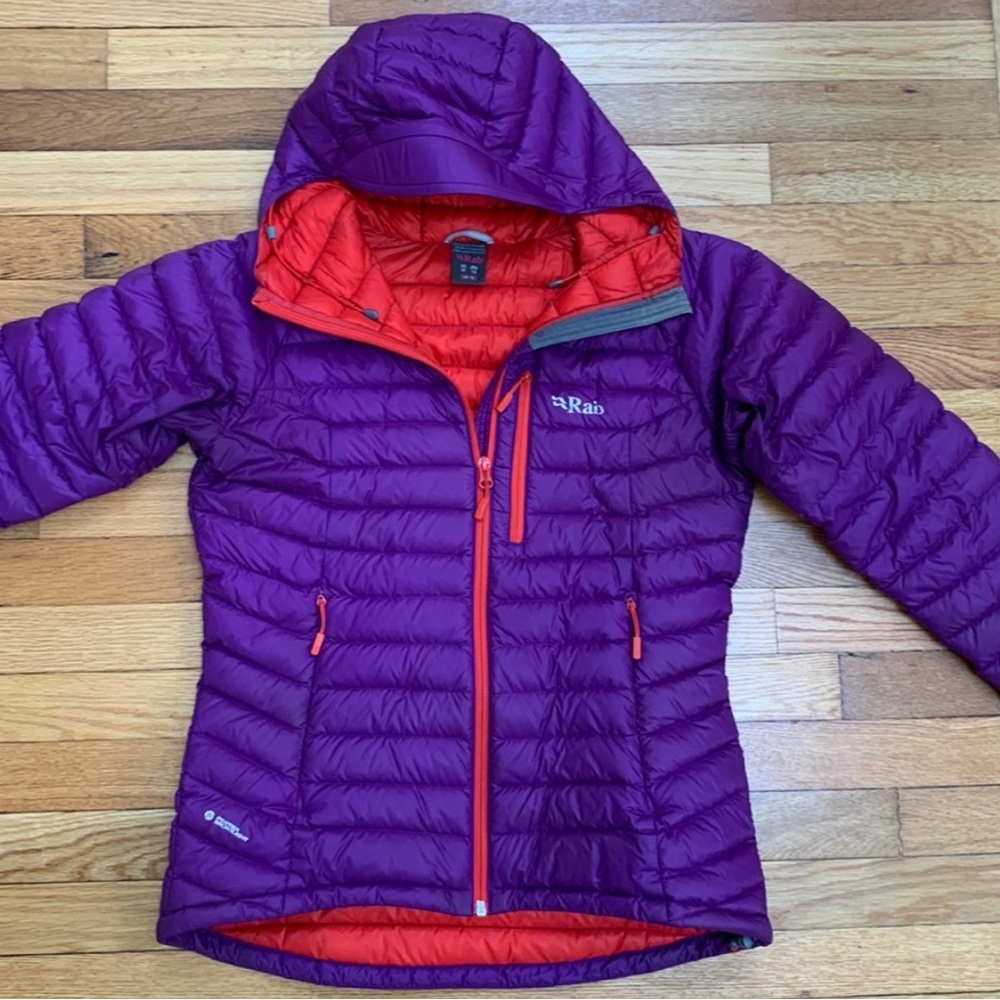 Rab microlight alpine puffy jacket - women’s medium purple